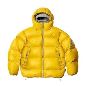 PALACE Vibrant Yellow Hooded Puffer Jacket